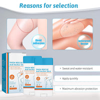 KDJXZ Anti Chafing Cream 2 PCS Anti Chafe Stick Chafing Stick Anti-Chafing Gel Waterproof Chafe Stick Anti Chafe Balm, Anti Friction Stick for Heel, Lower Arm, Thigh, Legs, Skin Protection - 23g