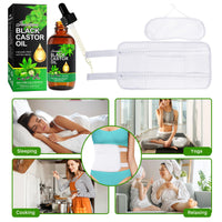 PIUSEQEW Jamaican Black Castor Oil, Organic Castor Oil 100% Pure Cold Pressed Body Massage Black Castor Oil Essential Oils for Body Face & Skin, Eyebrows Growth, Hair Nourishing, Skin Moisturizer, 120ml