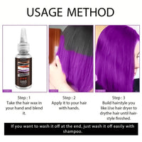 HERBENJOY Temporary Purple Hair Dye Gloss Treatment for Bright or Pastel Hair, Vibrant Colour (One Size)