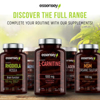 ESSENSEY Essensey Rhodiola Rosea Extract - 100mg - Enhancement of Cognitive Function and Circulatory Support | Optimal Brain and Gastrointestinal Function | Supplement | 90 Vegetarian Capsules