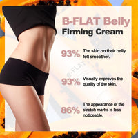 Shefave B-FLAT Belly Firming Cream, Firming Body Lotion, Skin Tightening Cream Body Moisturiser For Stretch Mark | Intense Hydration & Lifting Effect | Reduce Sagging, Restore Elasticity