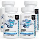 P!nkTribe Liposomal Hyaluronic Acid Supplement - 1200mg Per Serving, High-Potency Hyaluronic Acid Capsules, Supports Skin & Joints, 60 Softgels (Pack of 4)