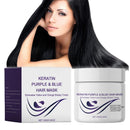Siyinzu 100G Purple Hair Mask,Hair Repair Moisturizing Conditioner,Deep Conditioning Keratin Hair Mask,Collagen H-air M-ask,H-air Oil M-ask,Add Shine,Cool Tone,Lighten&Soften