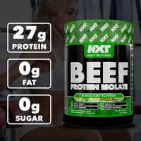 NXT Nutrition NXT Beef Protein Isolate 540g - High Protein Powder in Natural Amino Acids - Paleo, Keto Friendly - Dairy and Gluten Free | 540g (Kiwi & Lime)