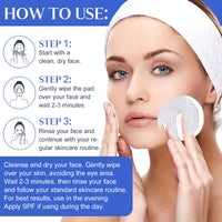 Generic Glycolic Acid Facial Pads 60 Count - 10% Glycolic Acid+2% Salicylic Acid for Gentle Exfoliation, Refined Pores. Allantoin + Vitamins C & E for Deep Nourishment, Radiant Skin Renewal.