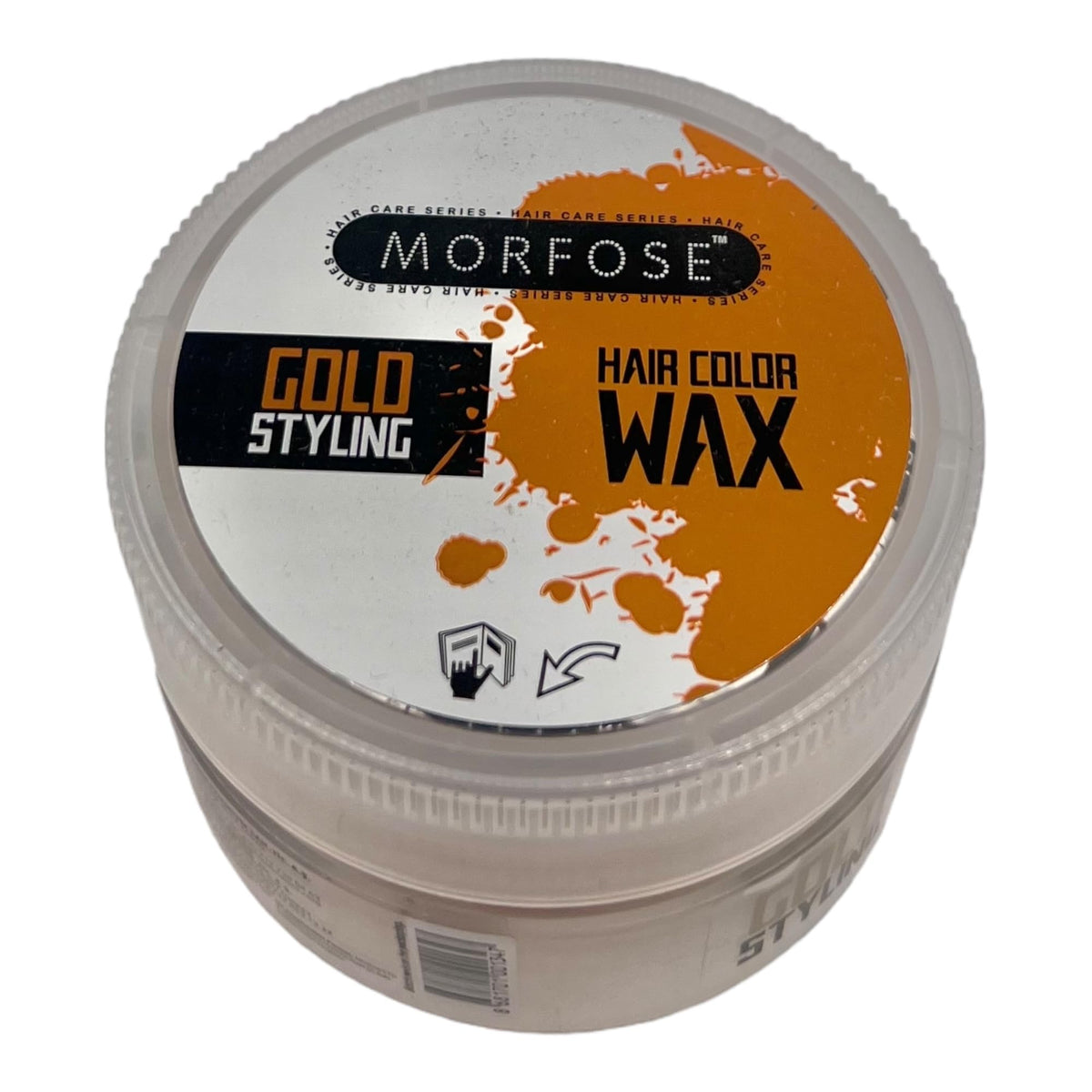 MORFOSE Morfose Hair Colour Wax Styling Gold,Temporary Hair Dye Wash In Wash Out, Coloured Hair Wax Kids Instant Styling, Hair Colour Pomade Washable for Men, Women, Party, Cosplay (100 ml, Gold)