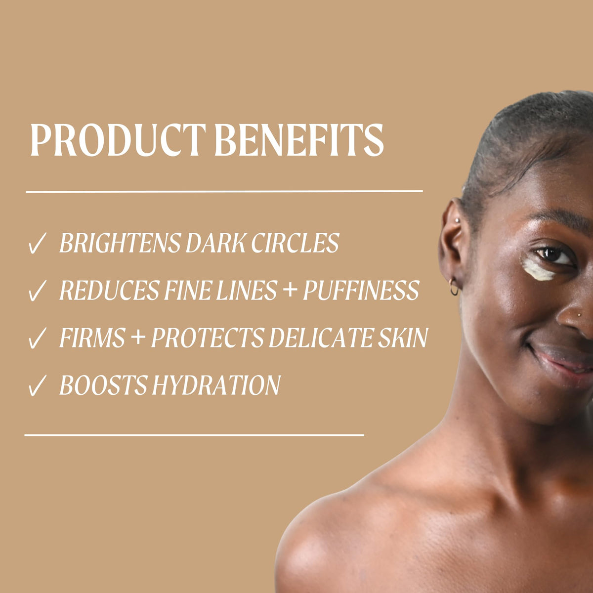 UPCIRCLE UpCircle Eye Cream With Coffee And Hyaluronic Acid 15ml - For Dark Circles, Puffiness + Wrinkles - Glycerin, Maple Bark + Cucumber Extract - Natural, Vegan + Cruelty-Free