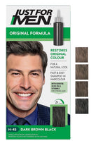 Just For Men Just for men Original Formula Dark Brown Black Hair Dye, Restores Original Colour for a Natural Look H45