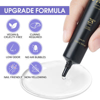 Nicedeco Nail Glue Gel 22ml, Gel Nail Tips Glue, Clear, High Viscosity, Multi-functional, Strong Adhesion, Easy to Use, Long-lasting, Upgraded Formula