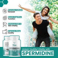 Vinco Supplements Vinco Spermidine Supplement - 10mg x 120 High Strength Spermidine Capsules - 99% Purity - Supports Healthy Ageing & Longevity - Non GMO & Gluten Free - Made in The UK