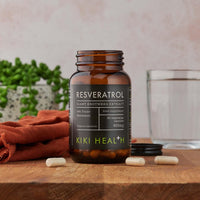 KIKI HEALTH KIKI Health - Resveratrol, Antioxidant - Dried Giant Knotweed Extract - Contains 98% Trans-resveratrol - for Cardiovascular Health, Youthful Ageing and Vitality - 60 Vegicaps