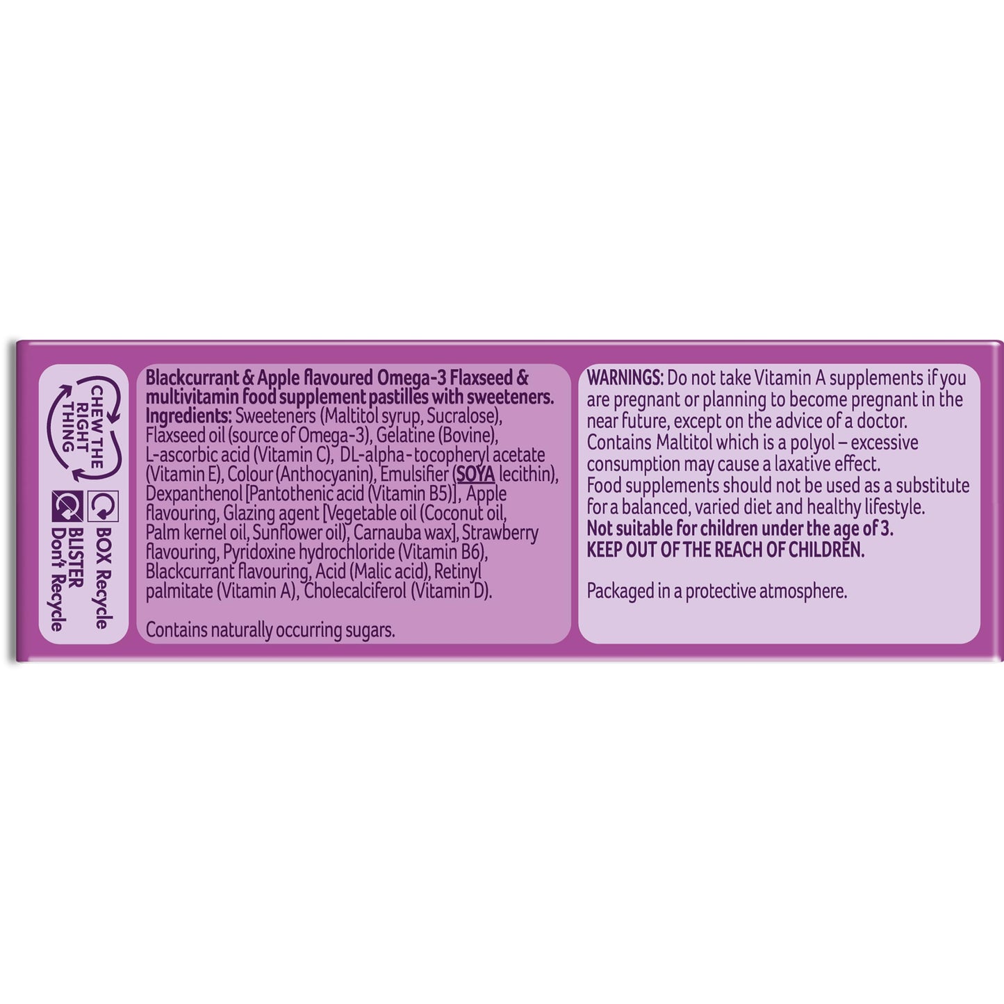 Bassett's Blackcurrant and Apple Flavour Multivitamins, 30 Pastilles, 30 Count (Pack of 1)