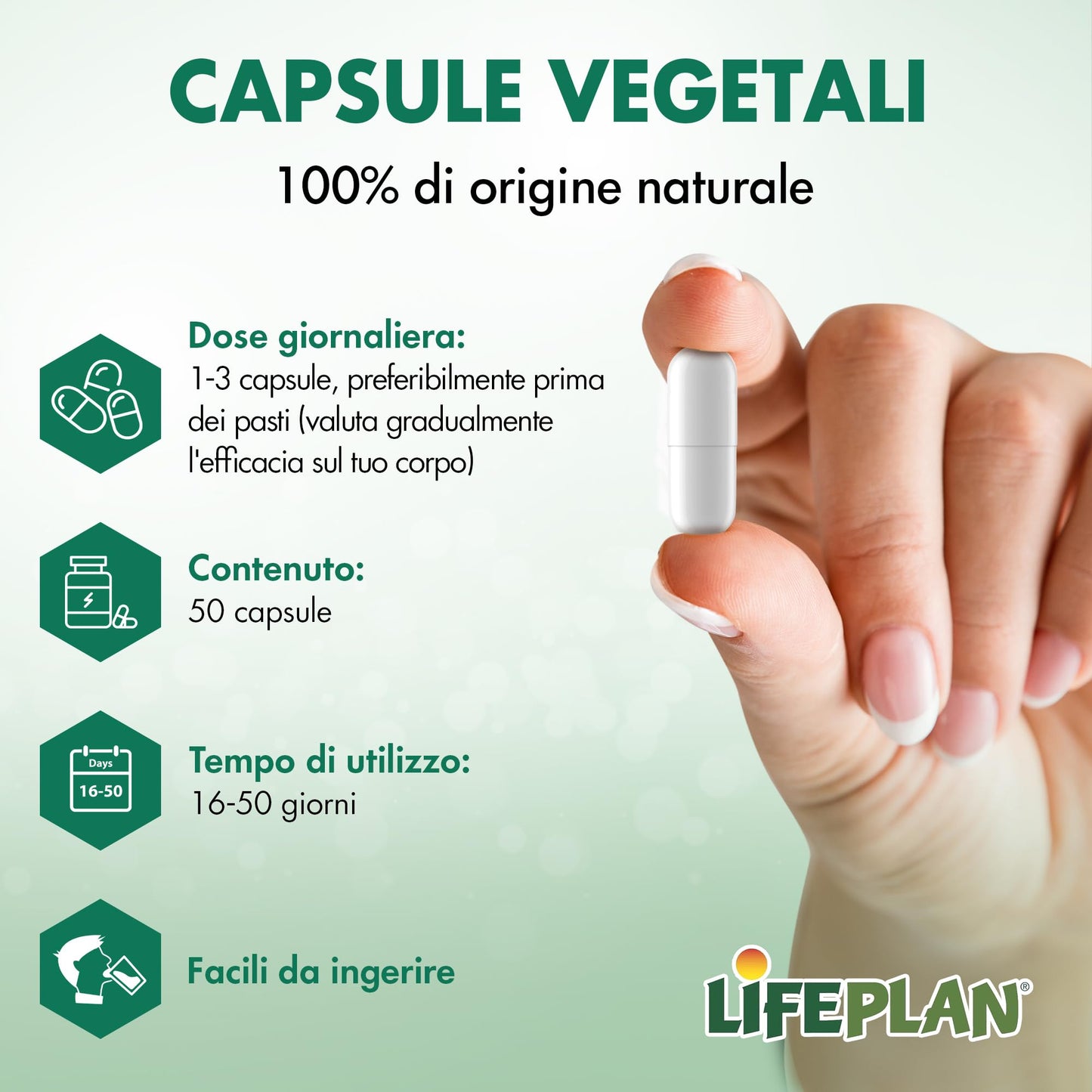 LIFEPLAN Lifeplan Acidophilus and Rhamnosus Vegicap 50 Capsules
