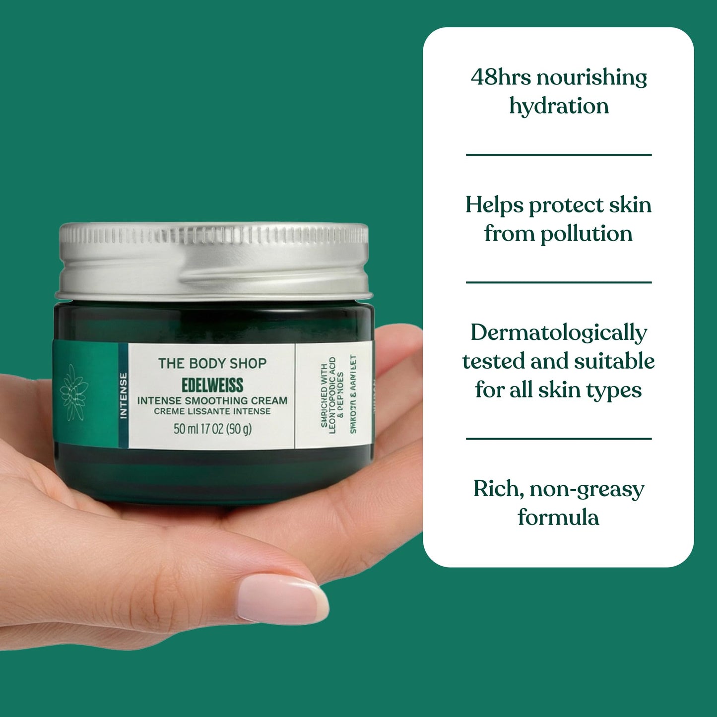 The Body Shop Edelweiss Intense Smoothing Cream 50 Ml