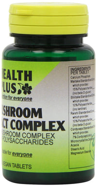 Health Plus Mushroom Extract Complex General Well-being Supplement - 60 Tablets