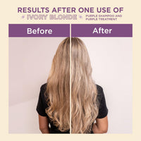 Blondz Only Purple Conditioner Treatment Mask Rubio Marfil Blonde Pearl with Argan Oil Perfect Blonde Toner (Beige) Pack of 2 Sachet 3.38 Fluid Ounce (100 ml)