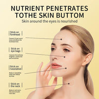 60 Pcs Under Eye Treatment Masks,HOUSN Under Eye Gel Patches for Dark Circles,Collagen Under Eye Mask,Hydrate, Moisturise, Improve Lines and Wrinkles Eye Care Skincare for Puffy Eyes(Gold)