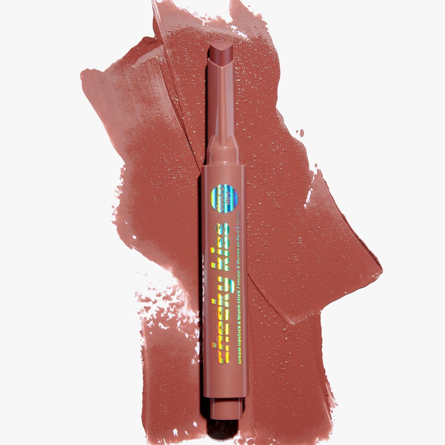 Lottie London Cheeky Kiss in Such a Flirt, Multi-tasking Lip & Cheek Color Stick, Easy-to-apply Blusher & Lipstick, Infused with Hyaluronic Acid & Vitamin E