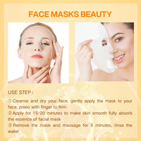 Trendyfave Vitamin C Sheet Mask 5PCS, Vitamin C Face Masks Skincare With Hyaluronic Acid, Anti Oxidation Capsule Face Mask Set, Firming Repair Face Mask, Hydrating Face Mask For Dehydrated, Dull And Tired Skin