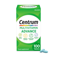 Centrum Advance Multivitamin & Mineral Supplements, 24 essential nutrients including vitamin D, C, Calcium, Daily Multivitamin Tablets, 100ct (Packaging May Vary)