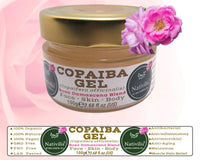 Nativilis Natural Essential Oils Nativilis Copaiba Gel Copaifera officinalis Rosa damascena Blend Multipurpose Natural Gel Face Skin Body Moisturizing Antiaging Melasma Inflammation Relieve Sore Muscles Joint Pains Circulation