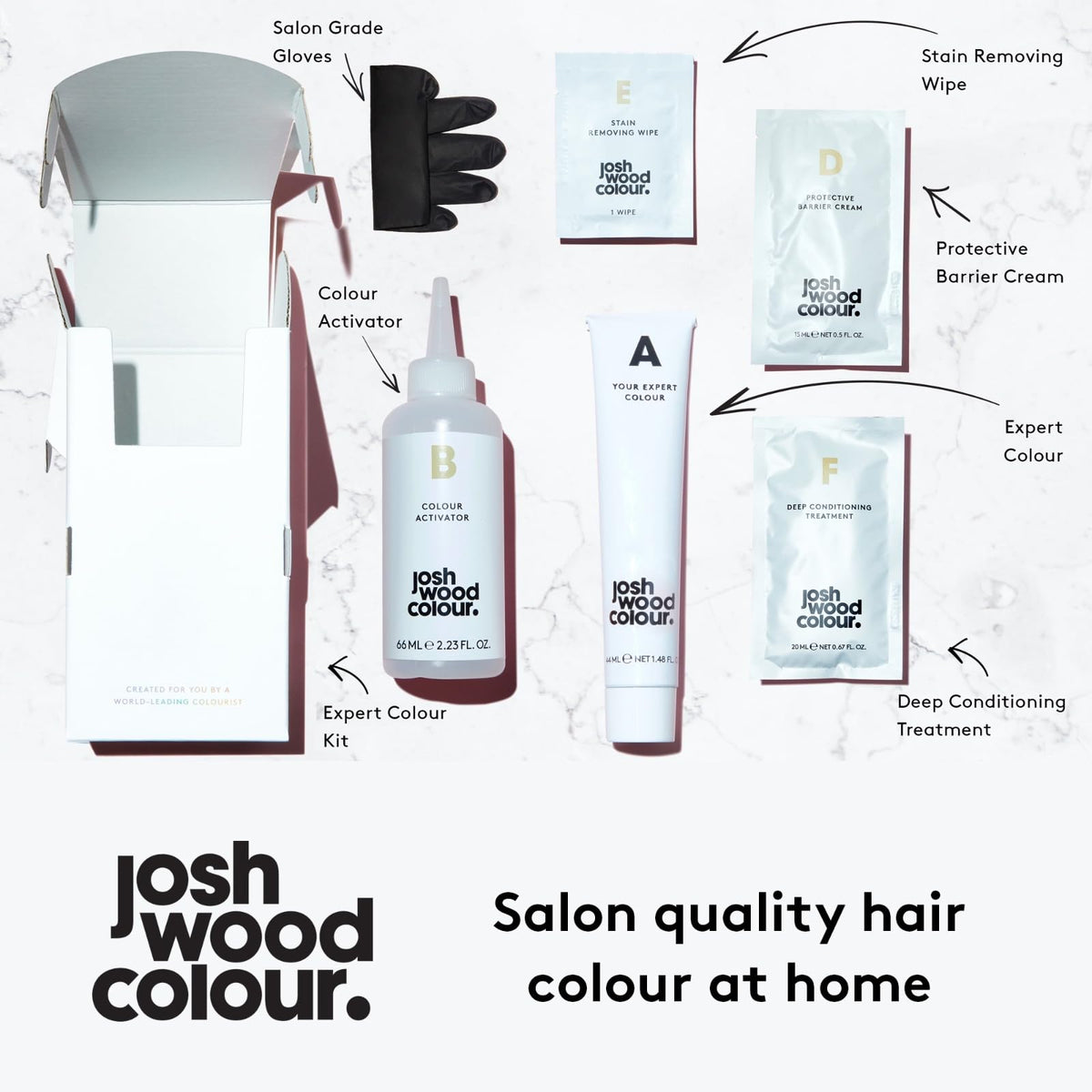 Josh Wood Colour Josh Wood Permanent Colour 2.0 (Black) - Celebrity-approved, ammonia-free hair dye - Leaves hair super shiny and hydrated with 100% grey coverage - Natural-looking and Vegan
