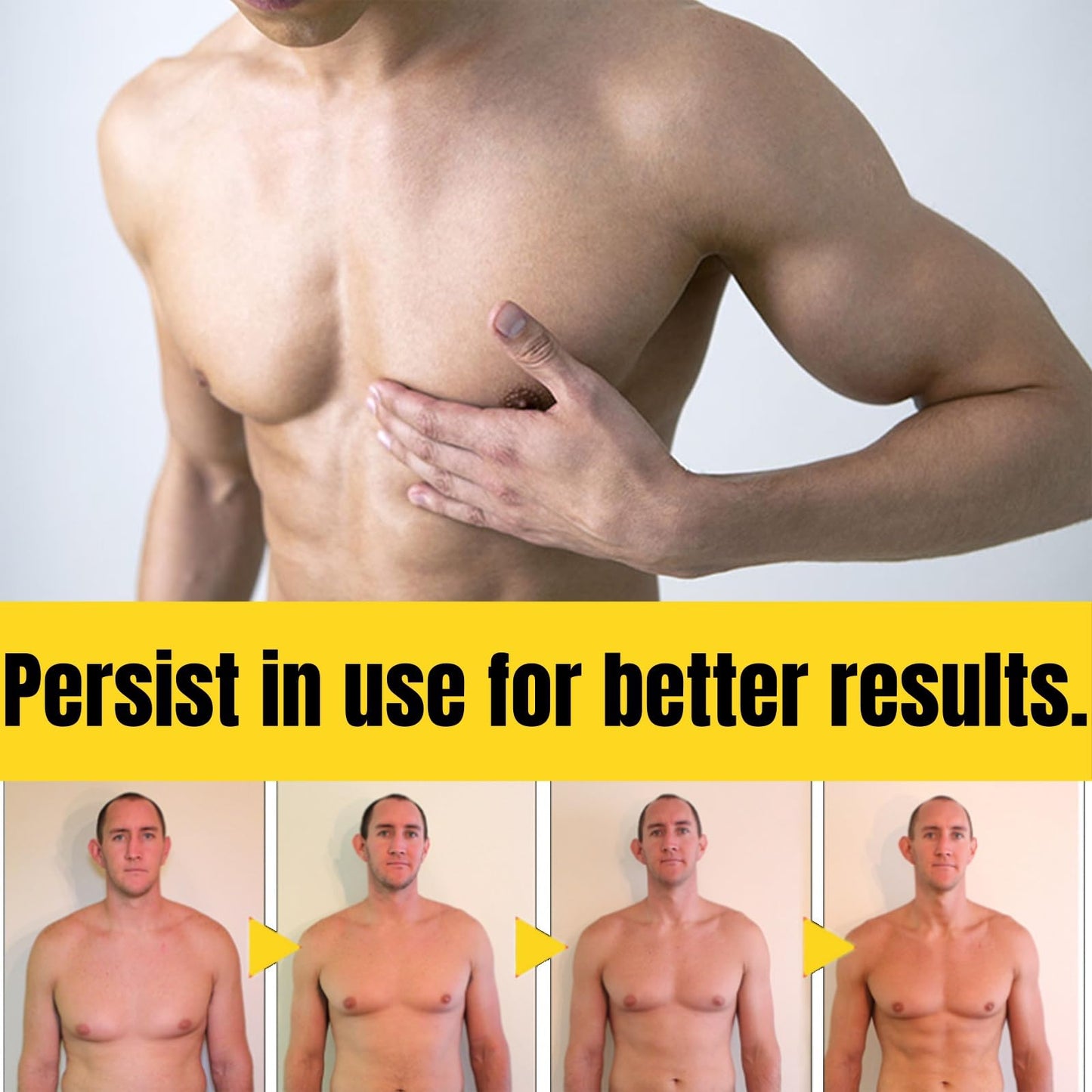 CiLiHai Therm/ofirm Be/e Ven/om Gyneco/mastia Oil,Men's Chest Muscle Oil with Tightening Formula,Gyneco/mastia Heating Oi/l for Strengthening Chest Muscles,Che/st Mus/cle O/il for Body Build & Firming