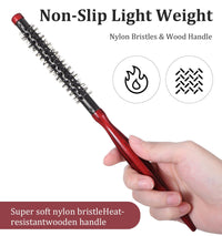 ValueBargain Small Curling Brush, Small Round Brushes, Thin Round Hair Brush for Short Hair, Women Blow Dry Fine Thin Short to Medium Hairs (1.7 Cm)