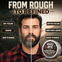 TRADEMARK GNARLY JOE EST.MMXVII Gnarly Joe Beard Softener & Face Cream - Bergamot & Benzoin 85ml - UK Made