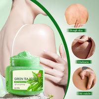 AuraAnge Green Tea Face Scrub Exfoliator - Body & Facial Exfoliant for Women & Men, Improve Pores, Refines Texture