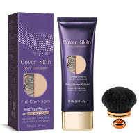 Generic All over Complexion Perfector with Extra Large Body Makeup Brushm, 2-in-1 Body Camouflage and Illuminator, Tattoo Cover up Cream, Body Full Coverage Perfector Waterproof No Transfer