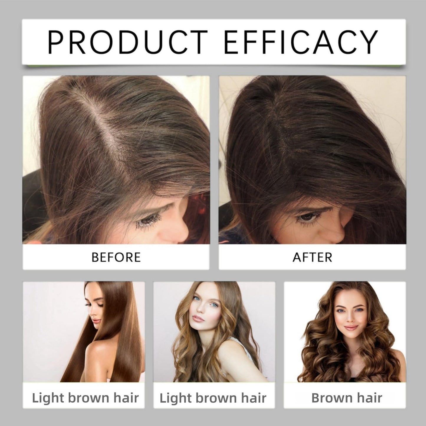 Polar Hair Dye Shampoo,3-In-1 Sham/poo for Color Treated Ha/ir,Instant D/ye Sha/mpoo,H/air Colour Sh/ampoo for Women Grey Ha/ir Coverage,Home Hair Dy/e Pure Plant Extract,Anti Grey Shampoo(Dark Brown)