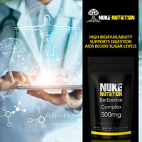 Nuke Nutrition Berberine Supplement 500mg | 60 Capsules
