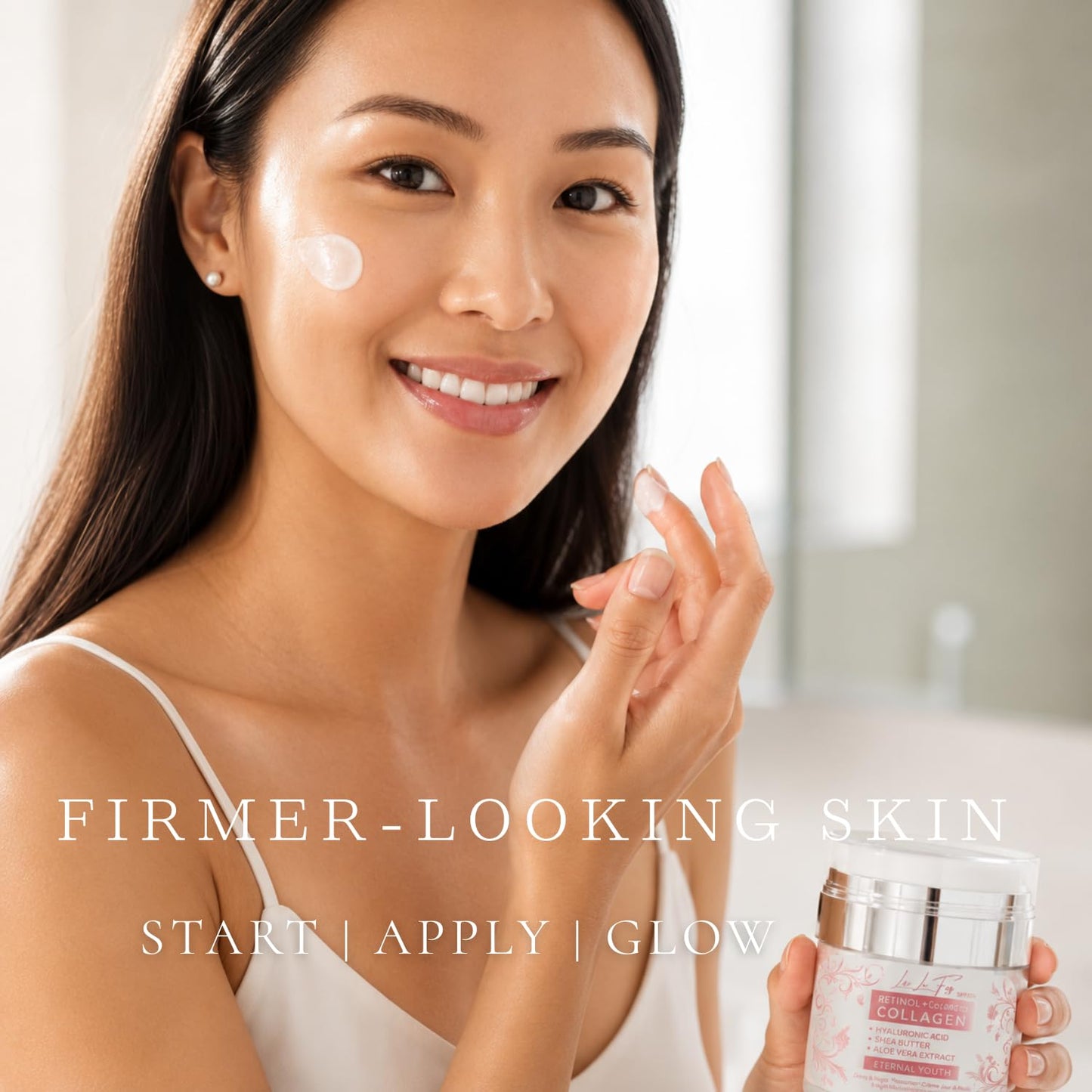 Liv La Fay Retinol, 5 Peptides & Collagen Face Cream SPF 30 | Anti-Aging Day & Night Moisturiser with Hyaluronic Acid, Ceramides & Niacinamide | Face, Neck & Decollete | Korean-Inspired | 50ml