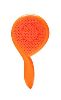 Michel Mercier Ultimate Girlie Detangling Brush for Normal Hair, Orange Handle/Pink Bristles