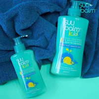 Suu Balm Kids - Soothing Moisturiser Cream Body Wash - Eczema, Psoriasis, Dry, Sensitive Skin Treatment (420ml)