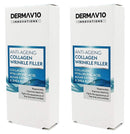 Derma V10 Anti-Ageing Collagen Wrinkle Filler With Hyalauronic Acid, Algae Extract & Shea Butter (2 Pack)