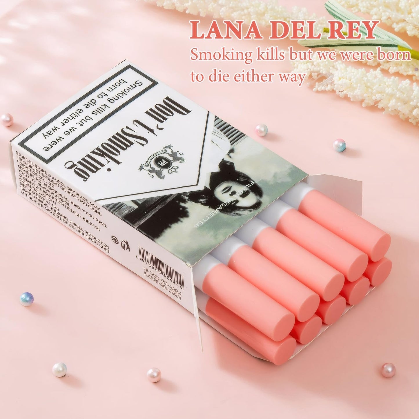 LINXINS Lana Del Rey Lipstick, Matte Lipstick Sets for Women Long Lasting Plumping Lip Gloss 10 PCS High Pigmented Velvety Waterproof Natural LipStick Makeup Gifts Set