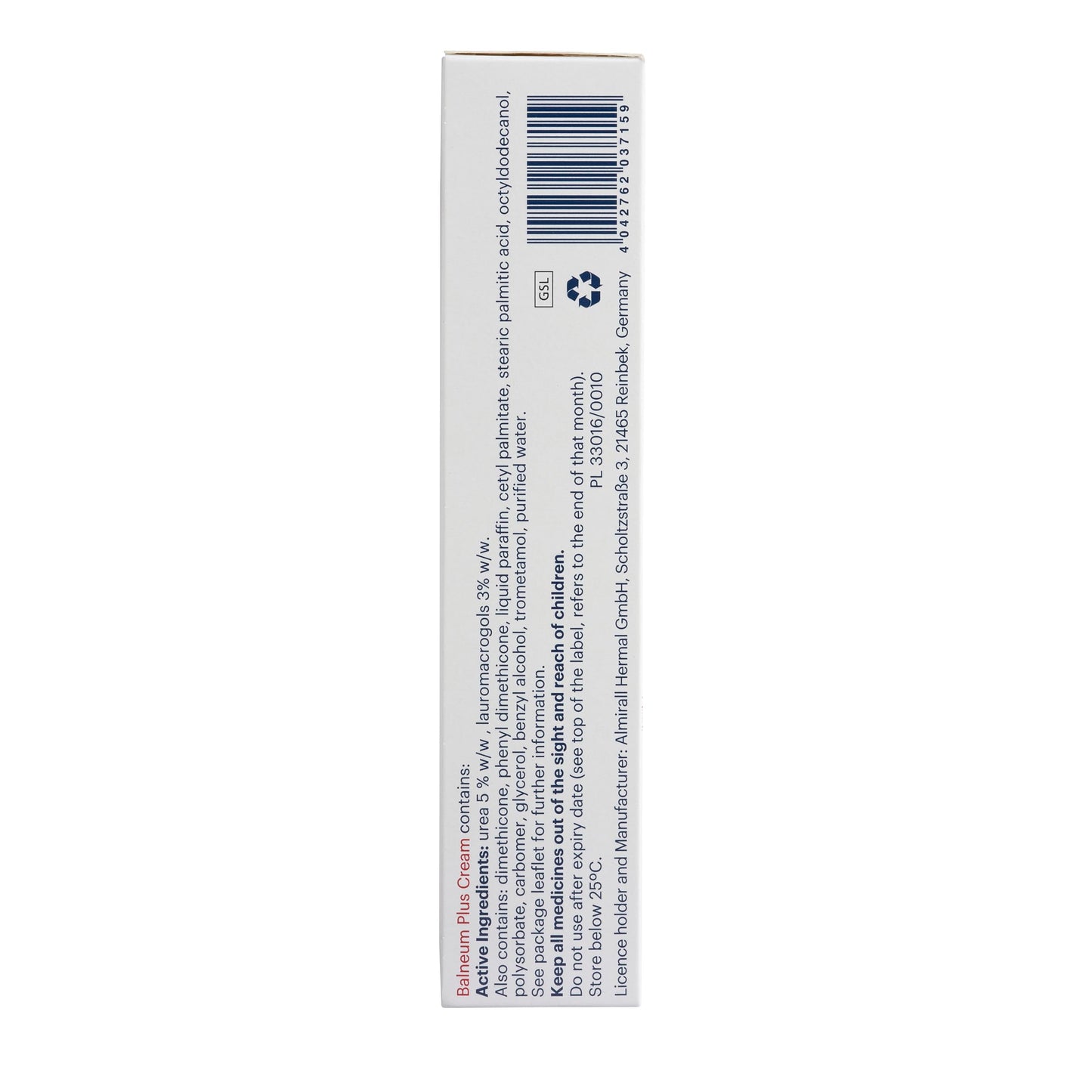 Balneum Plus Cream - Intensive Hydration for Dry Skin - Suitable for Children and Adults, Moisturises and Soothes Itchy Skin, For All-Day Moisture Lock - 100g