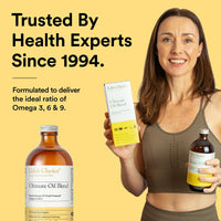 Premium Natural Source of Vegan Omega 3, 6 & 9 – Udo's Choice Ultimate Oil Blend - Cold Pressed – Plant-Based – Unprocessed – Supports Optimum Health – 250ml