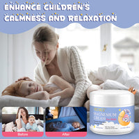 RoongDuuDll Magnesium Cream for Kids, Topical Magnesium Lotion for Sleep, Calm Magnesium Oil Butter Balm with Shea Butter, Aloe Vera, Calendula, Baby Cream for Feet, Stomach, Arms, Legs Relief for Bedtime - 150g