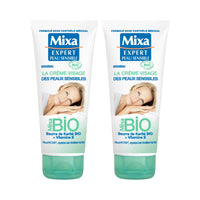 Mixa Bio Face Cream for Sensitive Skin 100ml (Pack of 2)