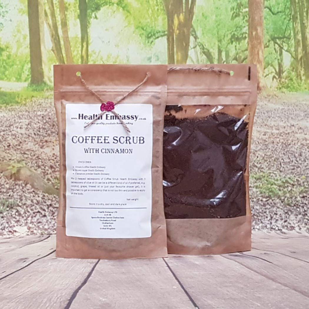 Coffee Scrub with Cinnamon - Health Embassy 100% Natural (150g)