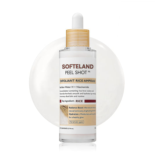 Curlady ANGEL SILK Peel Shot Glow Rice Ampoule Duo, 2025 Upgrade Black and White Rice Exfoliate, Gentle Peel, Pore Minimizing, Exfoliating Face and Body Scrub for All Skin Types