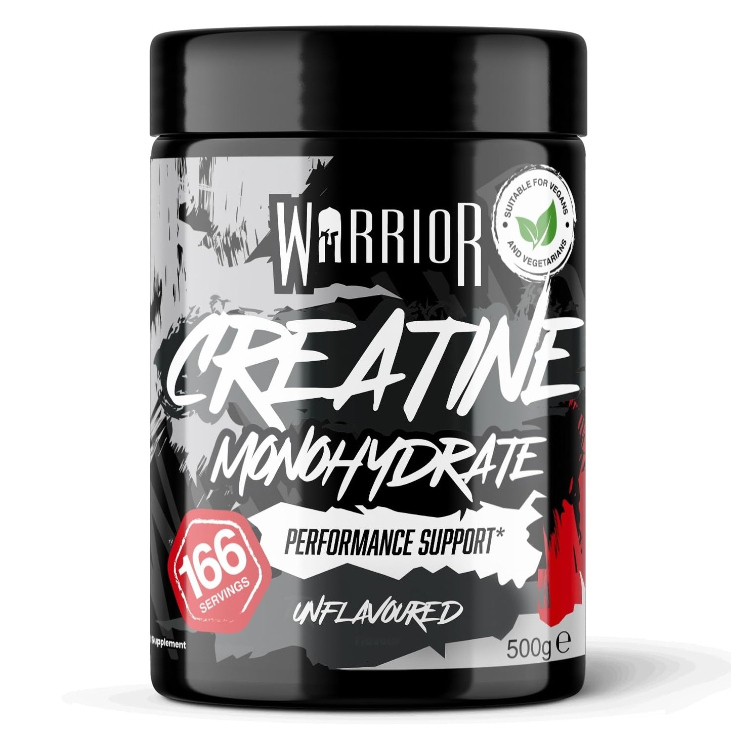 Warrior Creatine Monohydrate Powder 500g (166 Servings) – Pure Creatine Powder, Easy Dissolve Micronised Creatine (Not Creatine Gummies or Tablets), Vegan Creatine for Women & Men (Unflavoured)