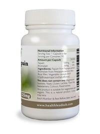 Health Leads ...Working With Nature Bromelain 10mg + Papain 100mg X 90 Capsules
