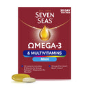 SEVEN SEAS Seven Seas Omega-3 and Multivitamins Man, with B Vitamins and Magnesium, 30-Day Duo Pack, 30 Omega-3 Capsules and 30 Multivitamin Tablets