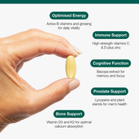 Metagenics Multi Essentials for Men 50+ - High Strength Blend of Key Nutrients - 60 Capsules