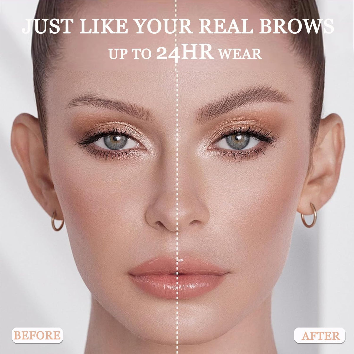 Ruicen Microblading Eyebrow Pen-2026 New Eyebrow Pencil with 4 Fork Tip for Natural-Looking Hair-Like Defined Brows, Long-Lasting for 24 HR Wear, Waterproof Eyebrow Pen Light Brown