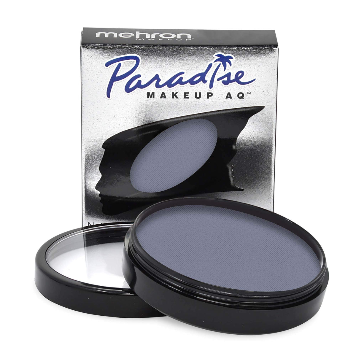 Mehron Makeup Paradise Makeup AQ Face and Body Paint Pro Size | Perfect for Special FX, Cosplay, and Halloween | Water Activated Face Paint & Body Paint 1.4 oz (40 g) (Storm Cloud)